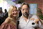 Moderatorin Barbara Osthoff und Jan Josef Lieffers bei der PETS2 Preview und Premiere mit Jan Josef Liefers am PETS DAY am 22.06.2019 im Mathaeser Kino München (©Foto: Martin Schmitz